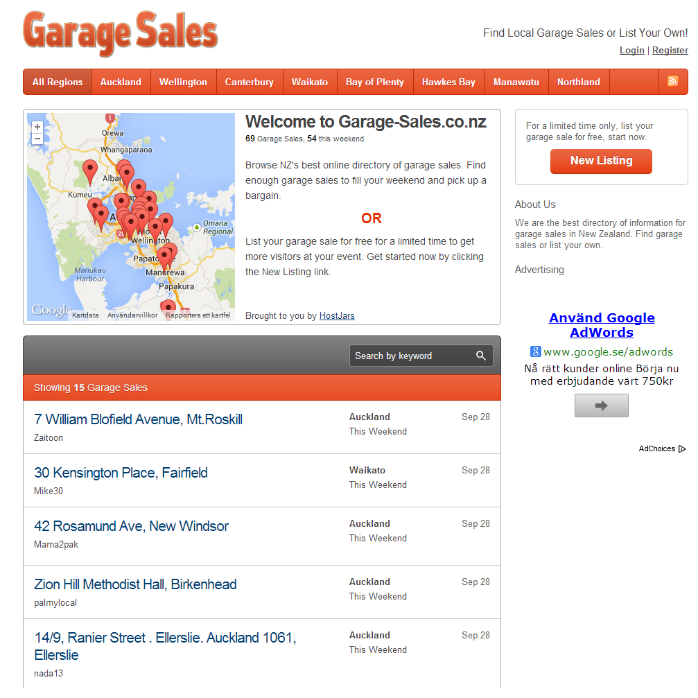 Garage Sales